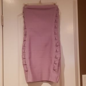 Mini strapless bodycon dress